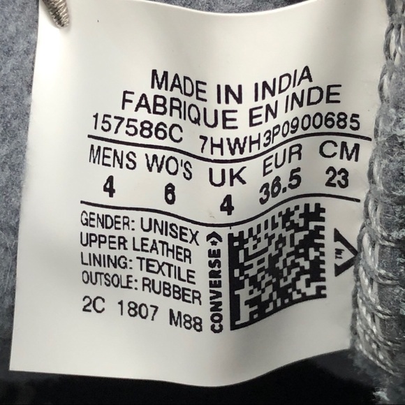 Converse All Star Leather Thermal Lined Trainer - Picture 10 of 10